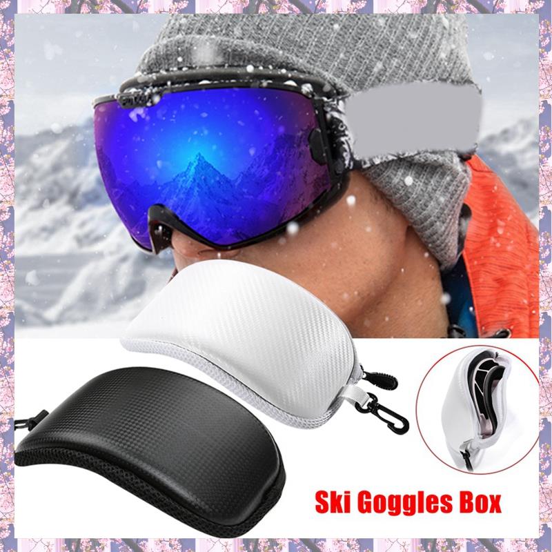 Ski Snow Goggle Protector Case Anti-Shock Waterproof Motorcycle Eyewear Box Storage Sunglasses Hard Shell Bag