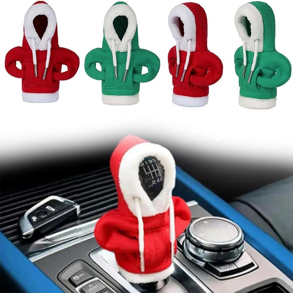 HRRIUNG Hoạt hình Bọc Áo Hoodie cần sang số Mềm Chống mài mòn Áo khoác có mũ tay nắm cần số Thời trang Bọc tay nắm cần số Trang trí nội thất xe hơi