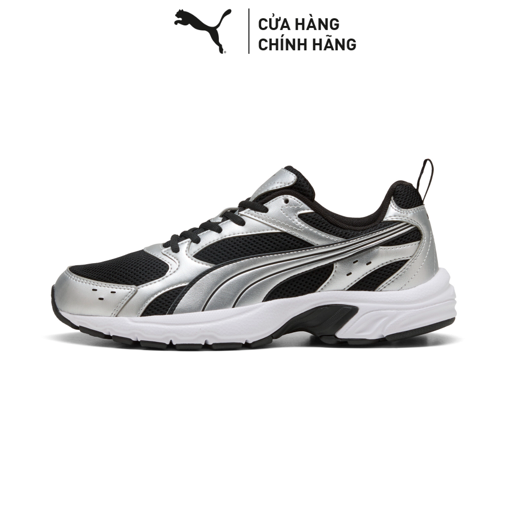 Giày Thể Thao PUMA Unisex Milenio Tech LT Black-Silver Màu Đen