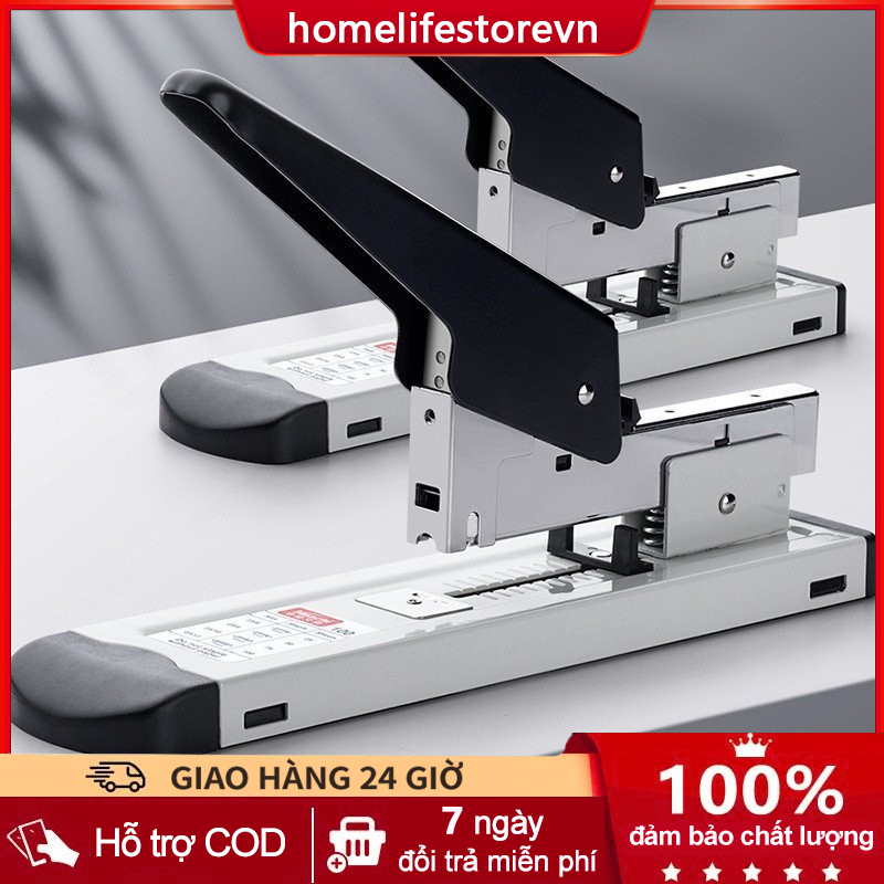 Dập ghim loại lớn Máy bấm ghim Bấm kim Dập ghim đại đóng sách 120 tờ home