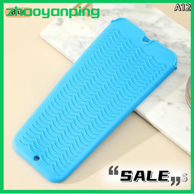 zhaoyanping 1pcs Silicone chịu nhiệt Pad Pouch lưu trữ túi cách nhiệt Mat cho máy ép tóc nhiệt uốn thanh Curler Bìa - 7