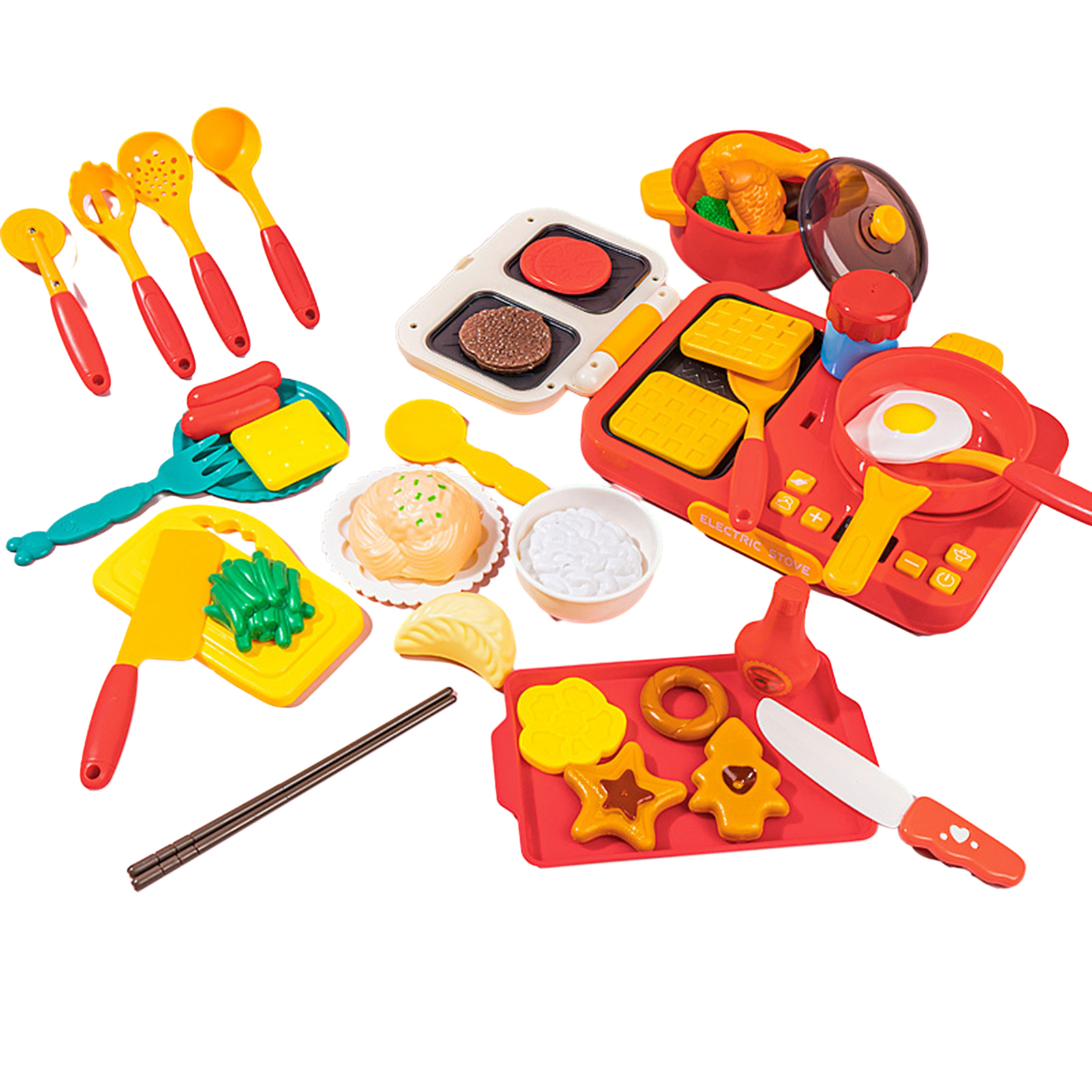 218s Kids Pretend Play Kitchen Set Kitchen Cooking Toy Set Mini Kitchen