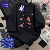【พร้อมส่ง】🔥NASA ใส่ได้ทั้งชายหญิง เสื้อ ผ้าฝ้ายแท้100% ทรงโอเวอร์ไซส์ แขนสั้น คอกลม🌼ลายดอกเดซี่ เสื้อยืดYG1296