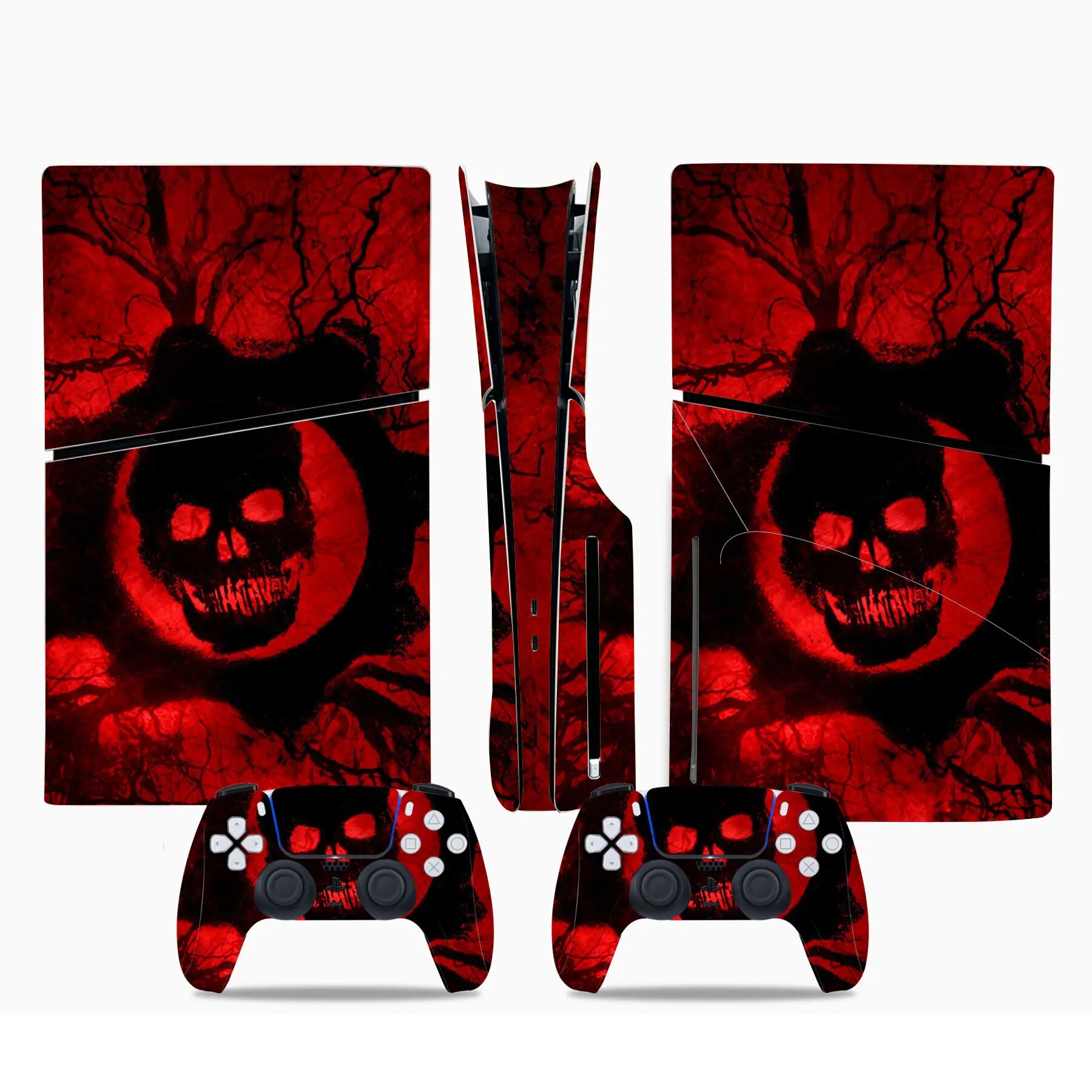 【Fashionable New Arrival】 Skull Design For Ps5 Disk Skin Sticker For Ps5 Disk Vinyl Skins For Ps5 Disk Pvc Sticker For Ps5