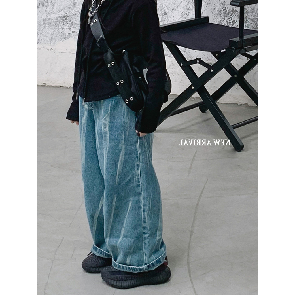 กางเกงยีนขายาว เอวสูง แฟชั่นฤดูใบไม้ร่วง สําหรับเด็กผู้หญิง อายุ 3-8 ปี ราคา 1,755 บาท*ส่งฟรี