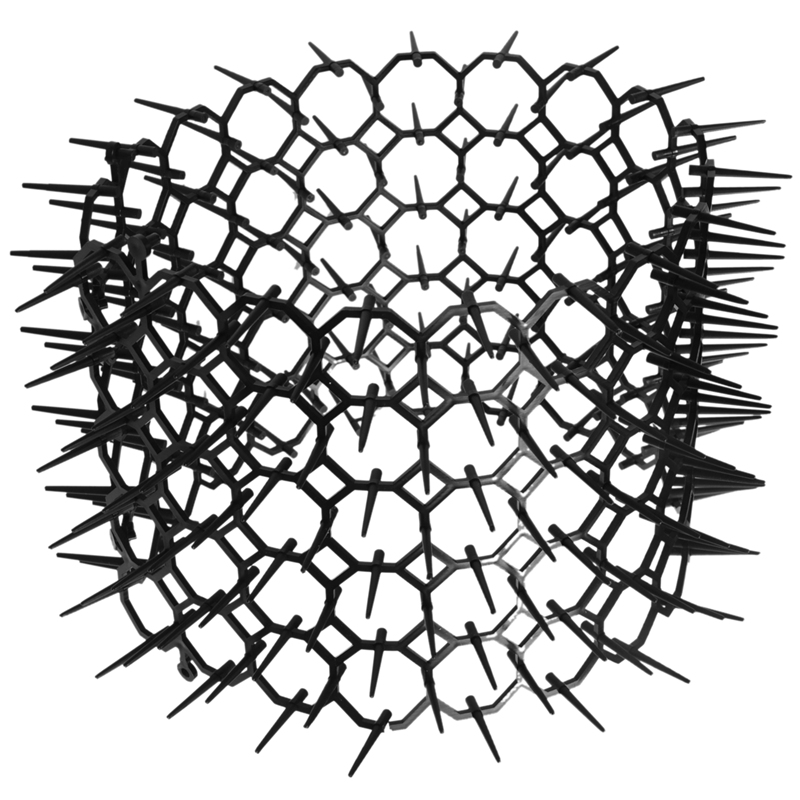 10Pcs Cat Spike Mats - Anti Digging Flexible Deterrent Spike Pad for Outdoor Garden 49cmX13cm