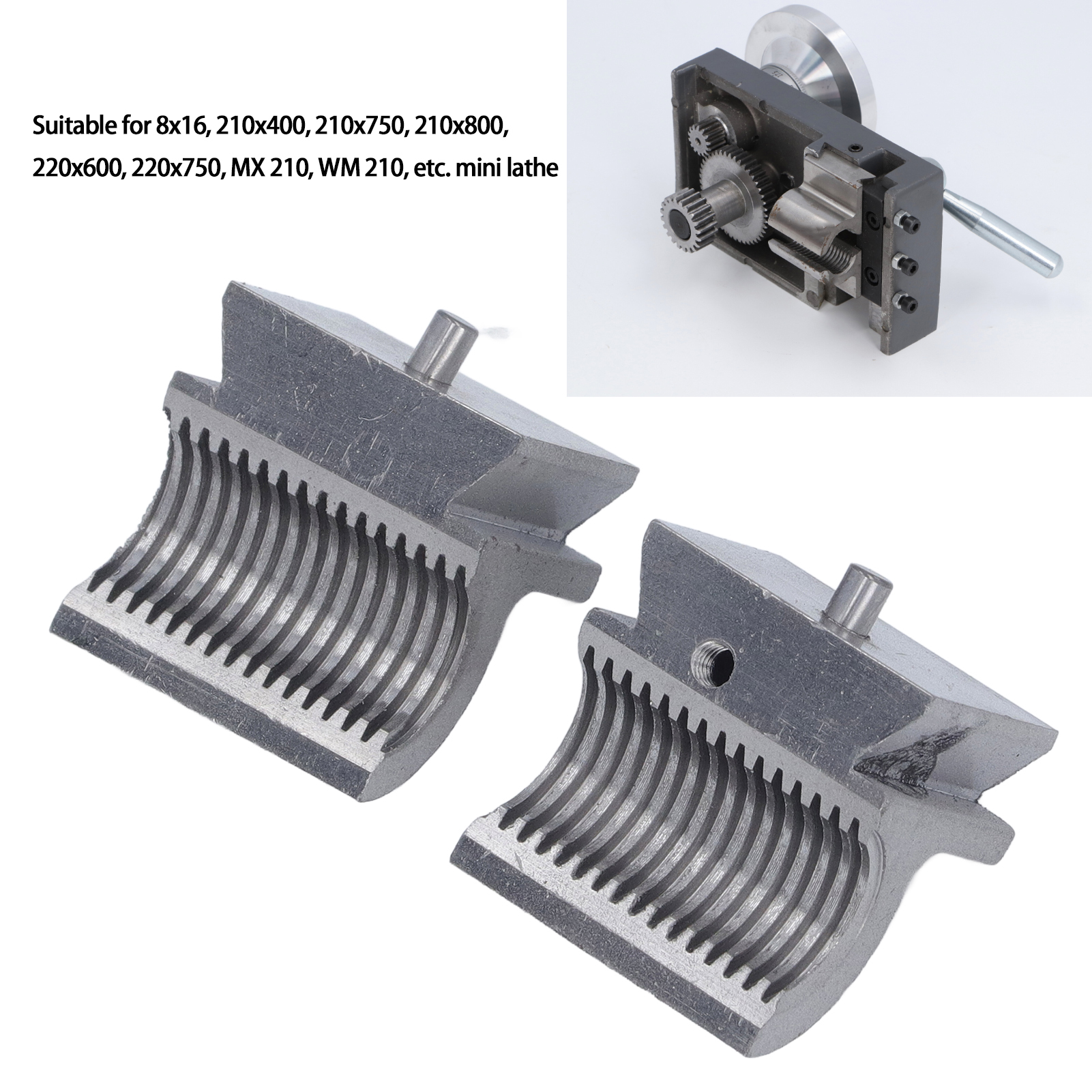 Máy tiện Metric nửa Nut 2.5 mét Pitch chính xác Lathe chia Nut cho 210x750