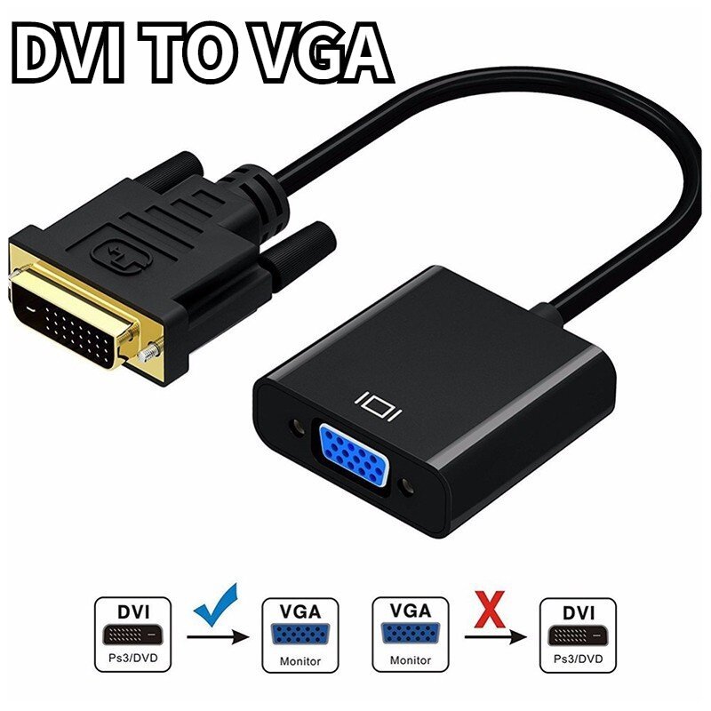Cáp chuyển dvi 24+1 đực sang vga cái 15-20cm