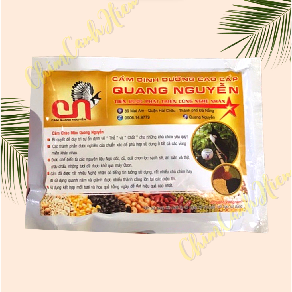 Cám chim dinh dưỡng chào mào Quang Nguyễn cao cấp - 200g