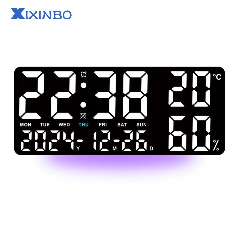 XIXINBO Digital LED Wall Clock 1377 Inch Large Display with Alarm Calendar Timer ราคา 1,339 บาท*ส่งฟรี