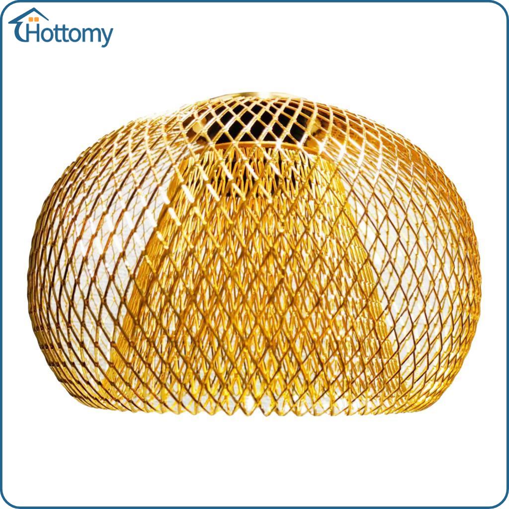 Metal Pendant Light Shades Hanging Light Cover Chandelier Cover Ceiling Light Cover for Restaurant Bedroom Cafe Teahouse Home