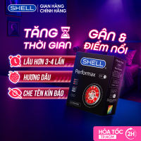 Bao cao su Shell Performax 6 in 1 kéo dài thời gian - Hộp 3 cái | SHELL CHÍNH HÃNG
