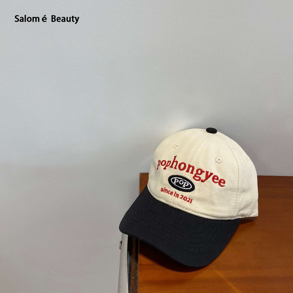 Salomé Beauty Men's hats embroidered with letter colors paired with Korean baby fashion ราคา 149 บาท*ส่งฟรี