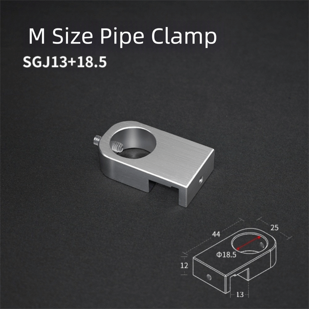 PZJBDI SHOP Di động Giá đỡ ống nước bể cá Đa chức năng Phụ kiện ống Kẹp cố định ống nước  Hợp  nhôm Giá đỡ gắn ống nước cho ống 20mm - 2
