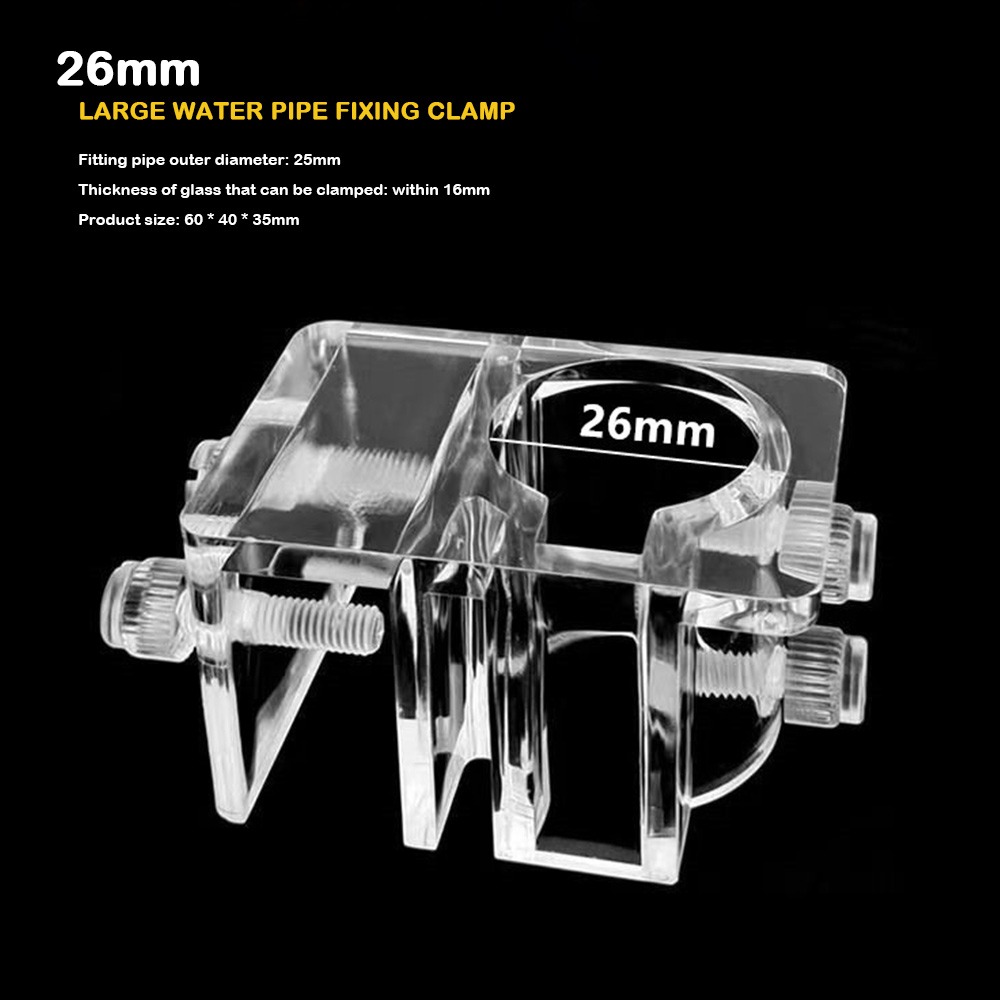 PZJBDI SHOP Ống lớn Kẹp cố định ống nước Ống vào và ống ra Dễ dàng lắp đặt Đầu nối ống nước  Chất liệu acrylic Giá đỡ kẹp bể cá Thiết bị bể cá - 2
