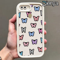 DIENYA Casing Hp Untuk OPPO A7 A5s A12 A12S A11k A5 A3s A12E Realme C1 Case Casing Silikon Softcase Kasing HP Kesing pola kupu-kupu cantik Cesing