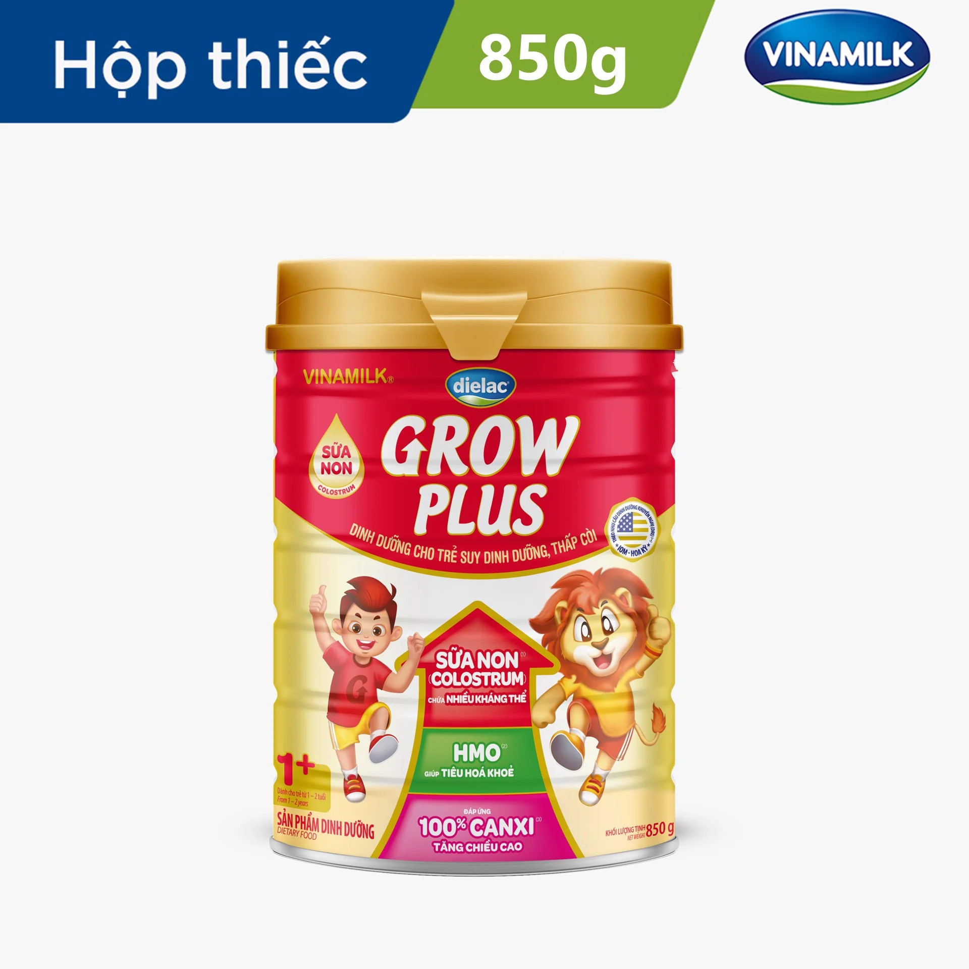 Sữa bột dielac grow plus 1 - lon 850g chính hãng