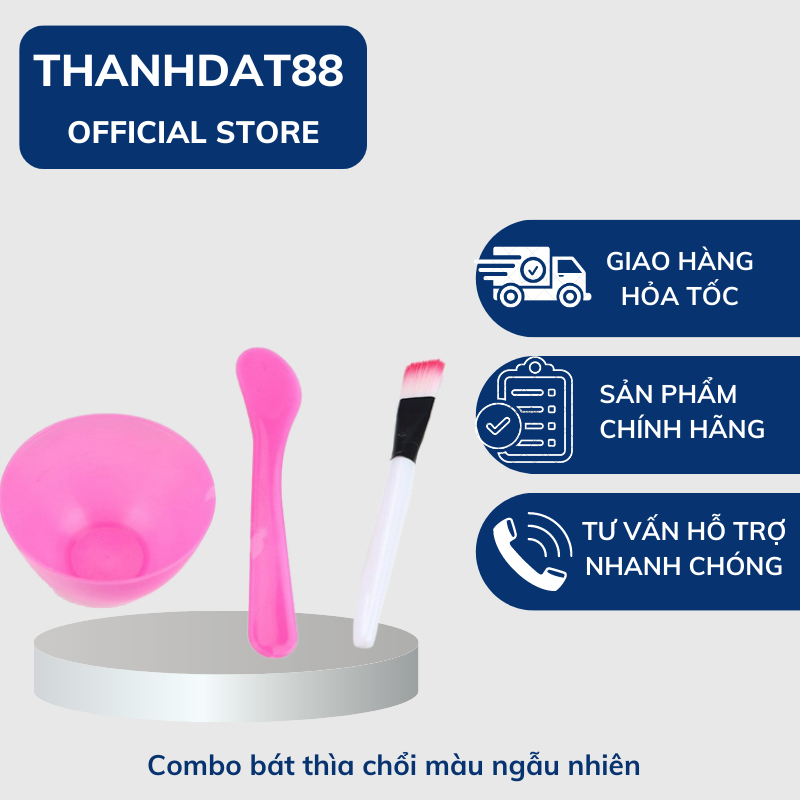 Combo bát thìa chổi màu ngẫu nhiên Siêu Rẻ