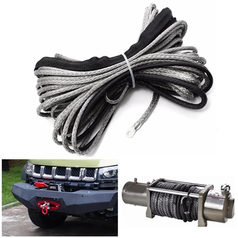 Chịu lực cao kéo dây thừng chuỗi cáp cường độ cao Móc an toàn tổng hợp Trailer xe hơi ATV dây kéo Cứu Hộ Khẩn cấp dây tời