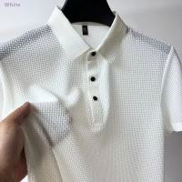PaulWeekend เสื้อโปโลเสื้อยืดลำลองแขนสั้นระบายอากาศได้ดีสำหรับผู้ชายระดับไฮเอนด์ เสื้อยืดแขนลำลองขาสั้นสำหรับผู้ชาย เสื้อโปโล