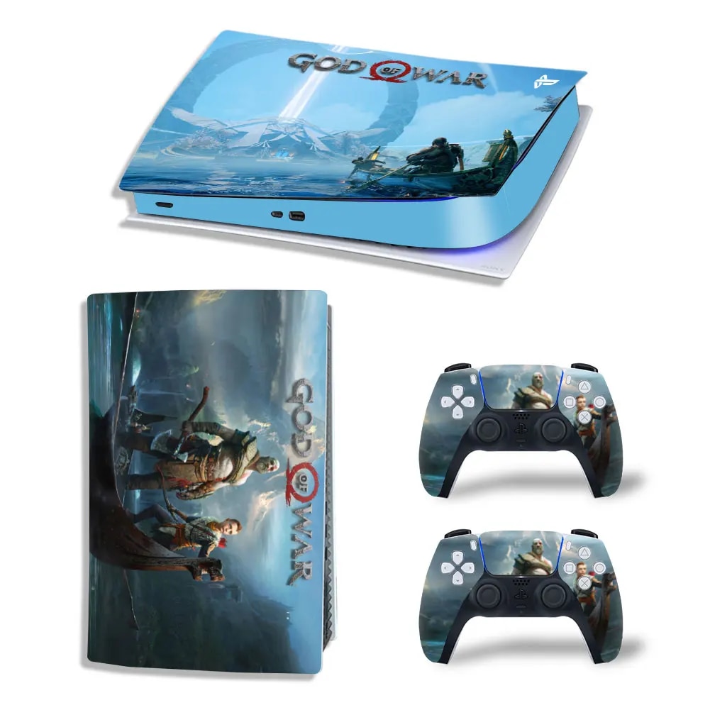 【Clearance sale】 For Ps5 Digital Skin Of War: Ragnarok Vinyl Sticker Decal Cover Console Controller Dustproof Protective Sticker