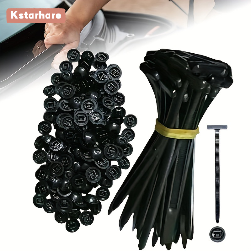 Kstarhare Universal Car Cable Tie Clips Fasteners for Trunk Fender Radiator Repair and Maintenance Giá 34,000 Đồng*Miễn phí vận chuyển