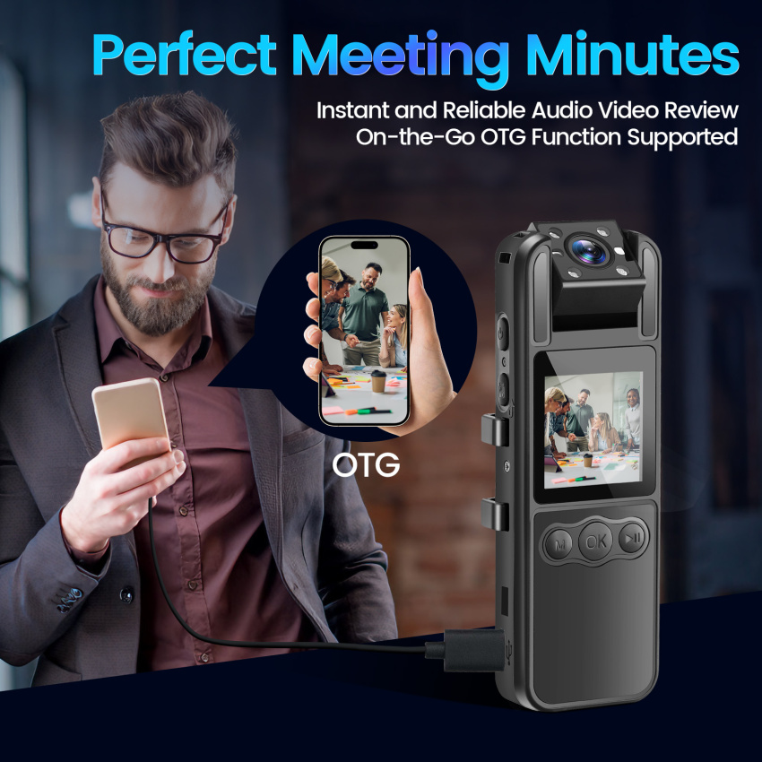 4K Noise Reduction Recording Pen Infrared Night Vision Audio and Video Recorder ราคา 1,206 บาท*ส่งฟรี