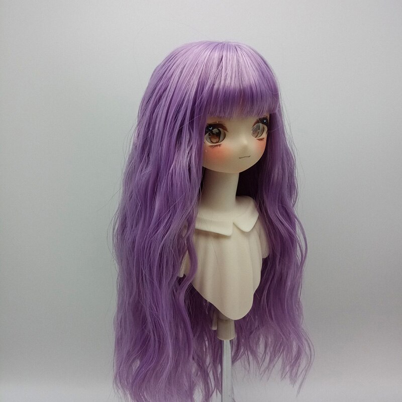 Doll s Wig For 1 6 & 1 4 & 1 3 Bjd Anime With Bangs Long Curly Wig Girls