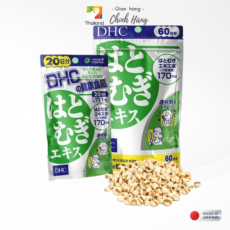 Viên uống trắng da DHC Hatomugi Coix Extract chiết xuất hạt ý dĩ Nhật Bản