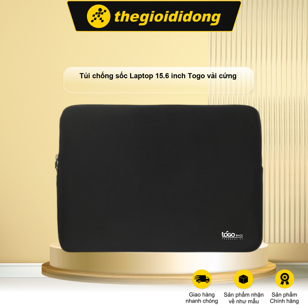 Túi chống sốc Laptop 15.6 inch Togo vải cứng