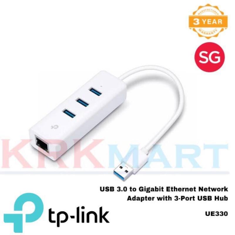 TP Link UE330 USB 3.0 to Gigabit Ethernet Network Adapter with 3-Port USB 3.0 Hub