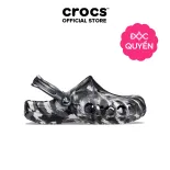 [ĐỘC QUYỀN ONLINE] Giày Clog Unisex Crocs Baya Marbled - Black/White - 206935-066