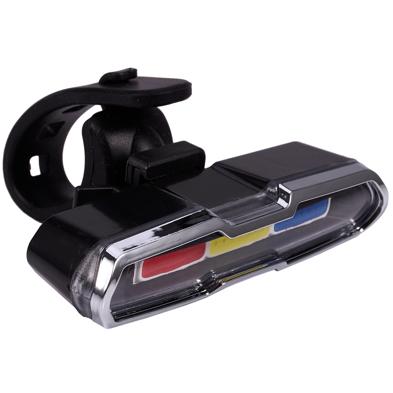 USB ชาร์จไฟด้านหน้าไฟท้ายจักรยานแบตเตอรี่ลิเธียม LED ไฟท้ายจักรยานหมวกกันน็อกขี่จักรยาน Light ชุดติดโคมไฟอุปกรณ์รถจักรยานสีแดง-สีขาว-แสงสีฟ้า