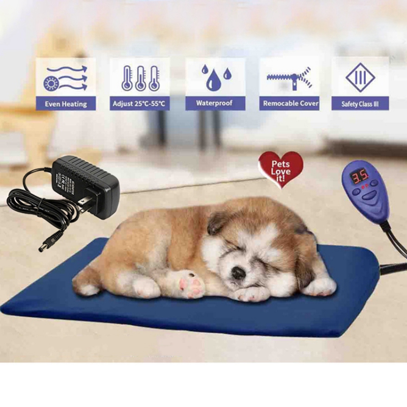 Pet Heating Pad Constant Temperature Electric Blanket 12V Low Voltage Pet Electric Heater for Bed