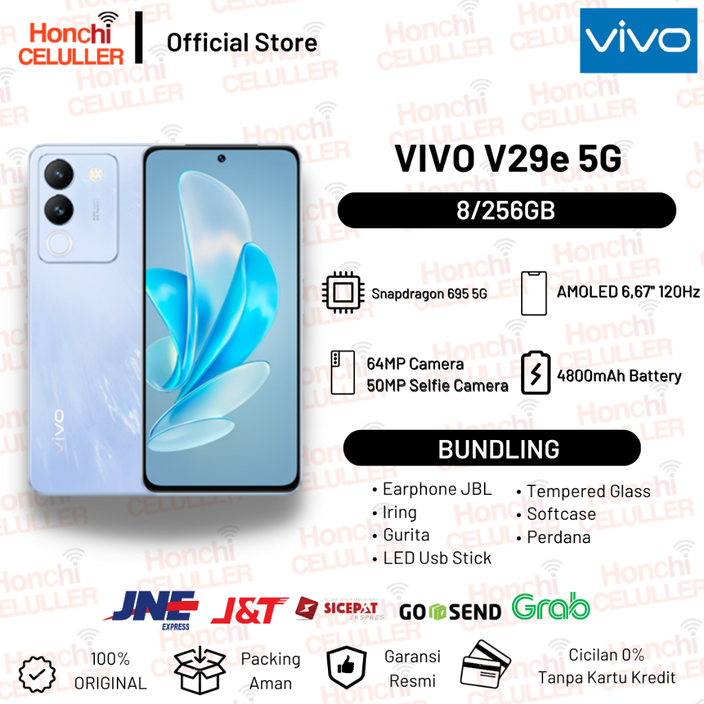 VIVO V29e 8/256GB Garansi Resmi VIVO Indonesia Harga  4,399,000 Ringgit*Penghantaran Percuma