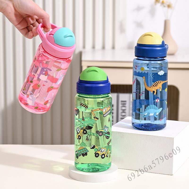 Kids Sippy Cup Chai nước nhựa mùa hè dung tích lớn dành cho bé gái có khả năng chịu nhiệt độ cao