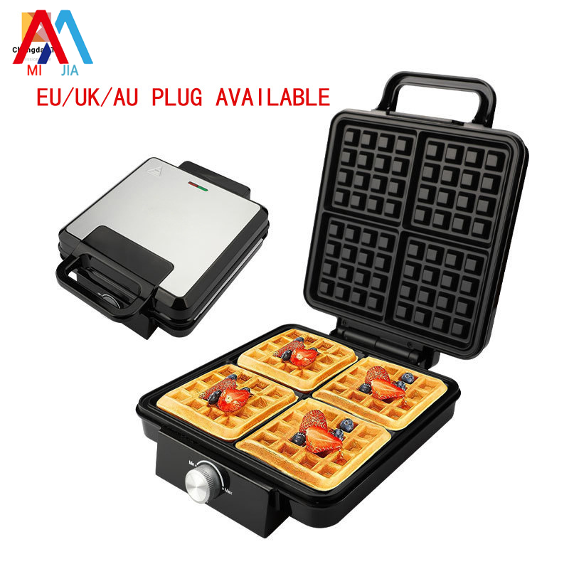 MiaXia Joy 1500W Máy làm bánh tổ ong sưởi hai mặt với 4 lát cho bữa sáng tại nhà