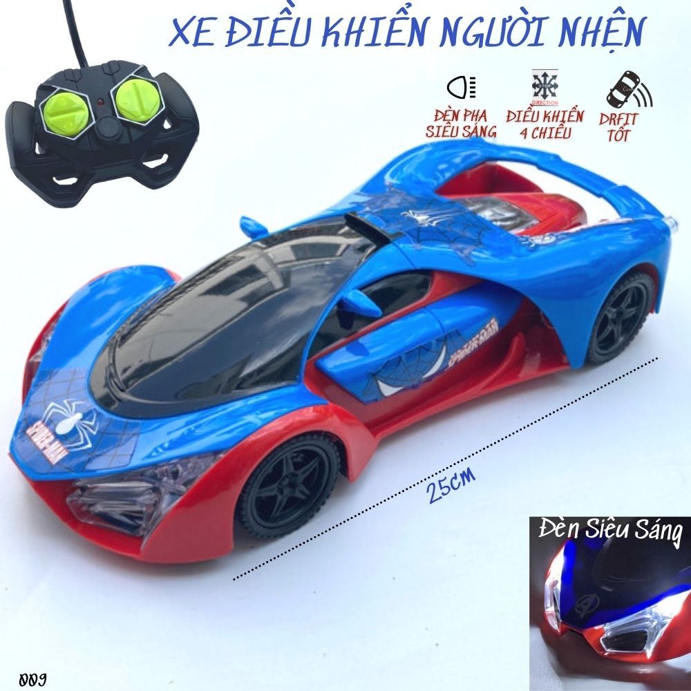 Xe điều khiển từ xa Người Nhện - Bộ xe siêu Anh Hùng Avanger , Xe Người Nhện, Xe batman,mcqueen