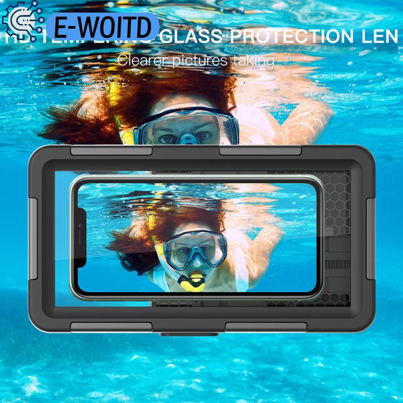 E-WOITD ซองโทรศัพท์กันน้ำ & เคสป้องกันโทรศัพท์ระดับพรีเมี่ยมสำหรับดำน้ำ50ft ว่ายน้ำ15เมตรและมีสายคล้องสำหรับโทรศัพท์ iPhone Samsung 6.8 ราคา 828 บาท*ส่งฟรี