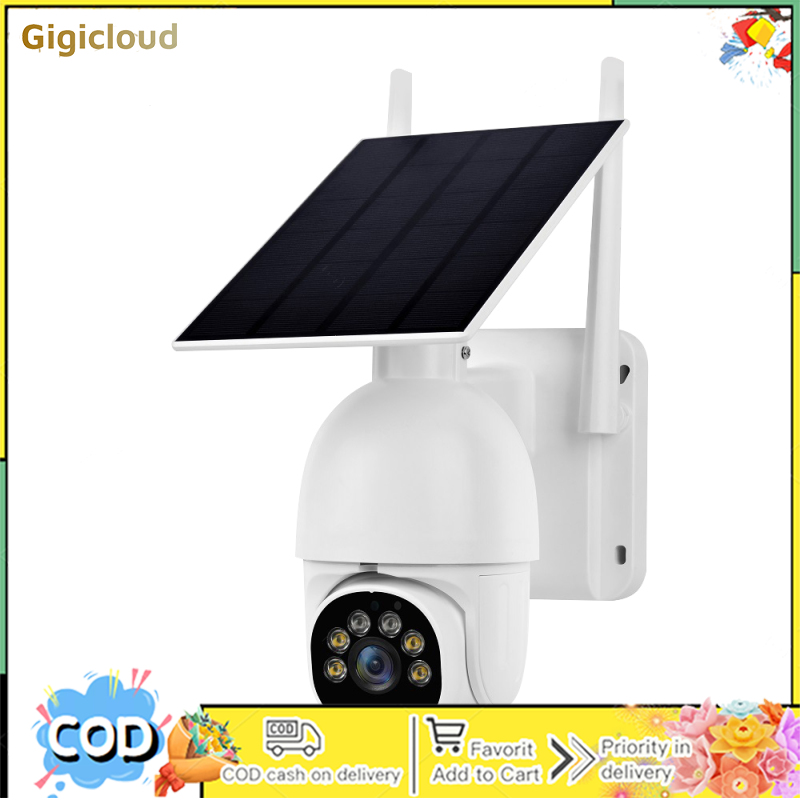 กล้องถ่ายรูป กล้องดิจิตอลมิลเลอร์เลส และอุปกรณ์ถ่ายภาพ Gigicloud A20 Multi-Purpose Solar กล้อง 1080 P HD อัจฉริยะการเฝ้าระวังความปลอดภัยกล้องวิดีโอมุมกว้างกันฝน WiFi CAM ราคา 9,468 บาท*ส่งฟรี