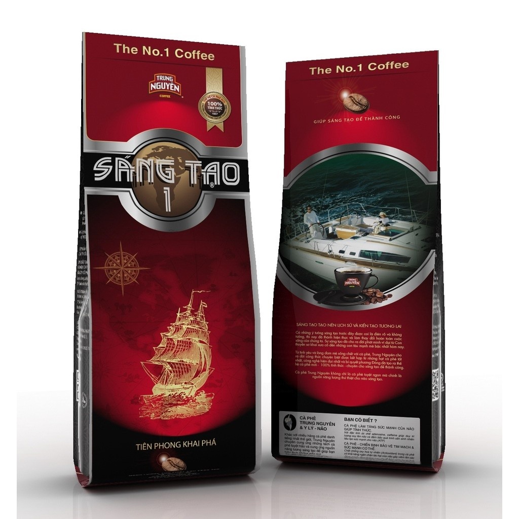 Coffee  Trung Nguyên Sáng Tạo 1 2 3 4 5 gói 340g  pha phin