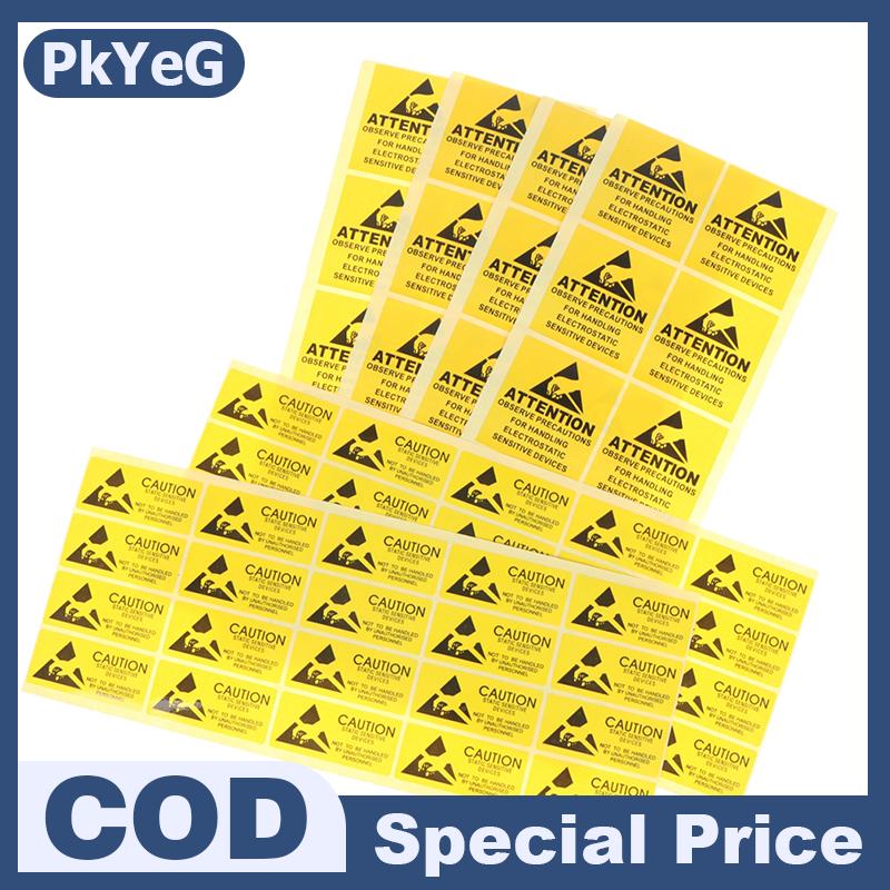 PkYeG 40 miếng dán cảnh báo nhãn dính cảnh báo thiết bị nhạy tĩnh điện ESD