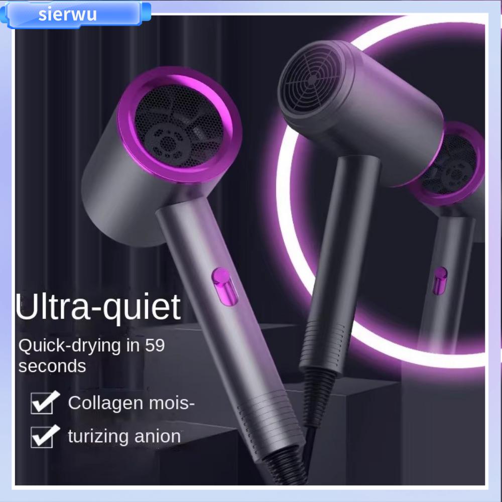 SIERWU ABS Máy sấy tóc Ánh sáng xanh Tốc độ cao Máy sấy tóc  lạnh 2 chiều  Nhiệt độ không đổi Máy sấy tóc nhanh khô Cho các tiệm gia đình