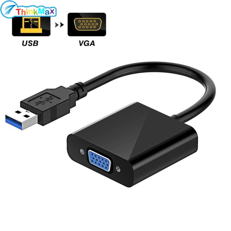 USB 3.0 Để Bộ chuyển đổi VGA USB Để VGA Card đồ họa Video Hiển Thị Cáp chuyển đổi ngoài Cho PC Máy Tính Xách Tay