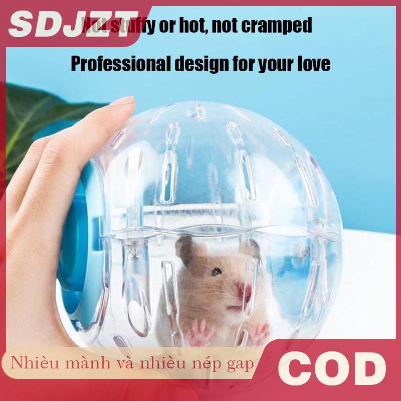 SDJZT Dễ thương hamster tập thể dục bóng trong suốt hamster chạy bóng động vật nhỏ vật nuôi cung cấp nhiều lỗ thông gió hamster bóng