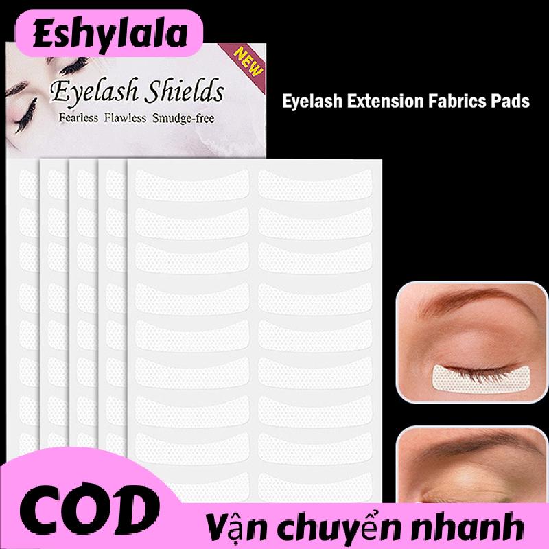 Eshylala 100 pcs trắng mắt lông mi mở rộng vải miếng dán các bản vá lỗi băng dính