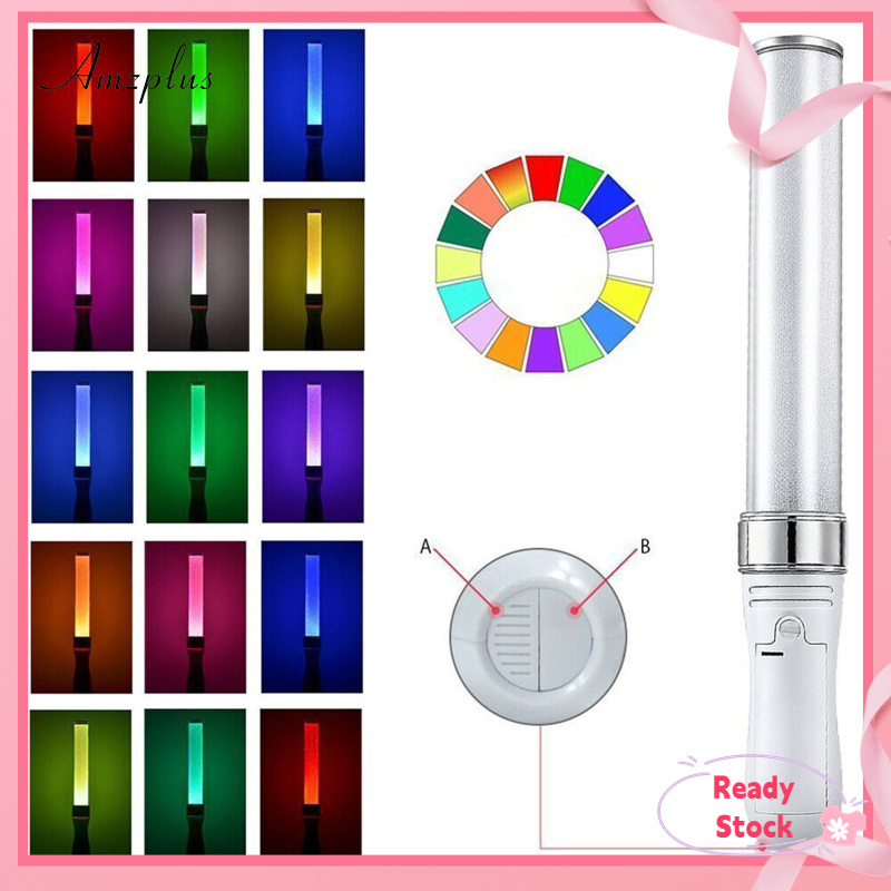 Flashing Light Stick With Led Light Glow In The Dark Battery Powered Party Flash Fluorescent Toys For Concert Atmosphere