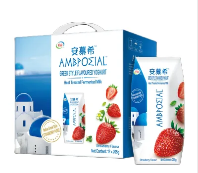 [[ carton sale ]] An mu xi Ambrosial Greek Yoghurt Strawberry 205g ** 12s x 205g