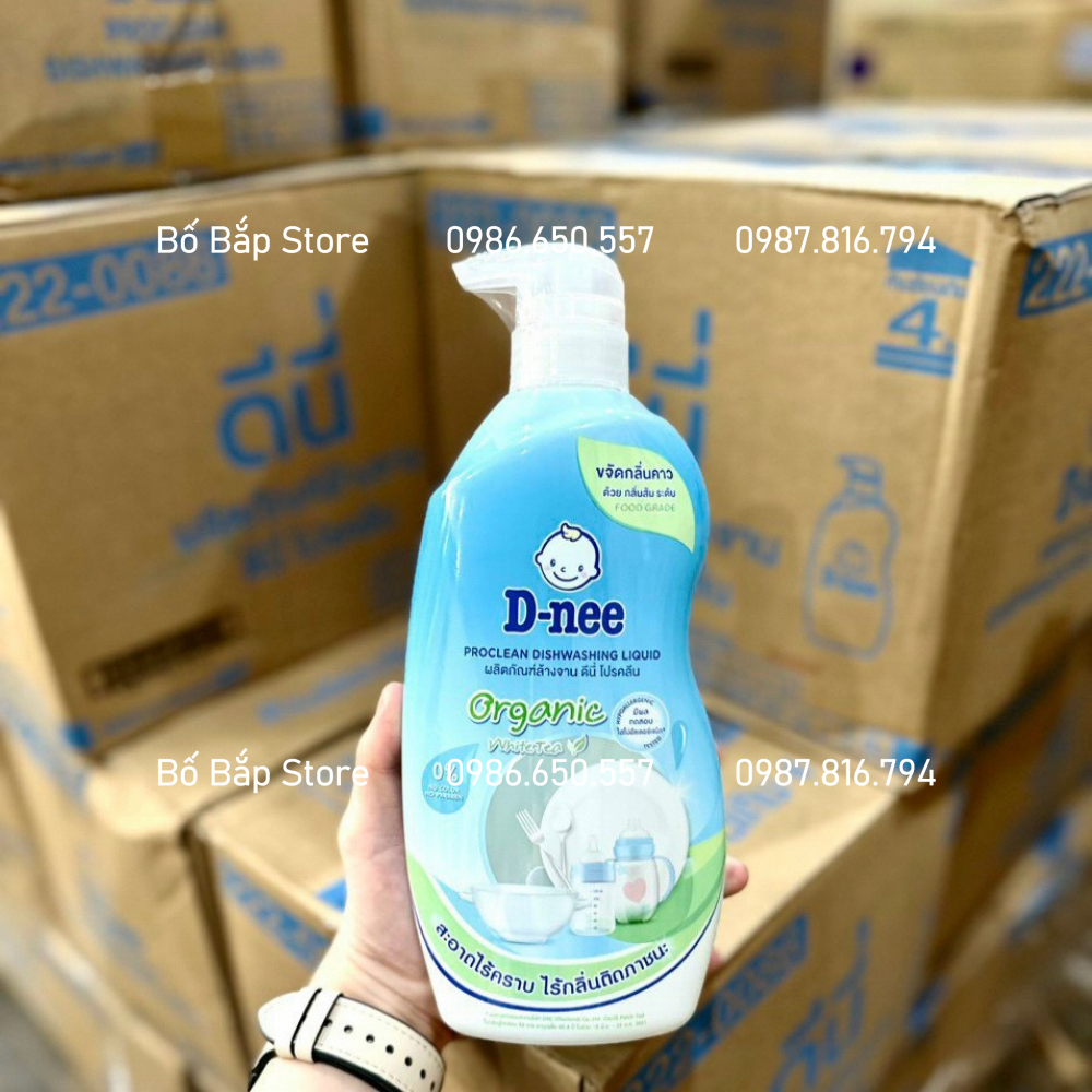 Nước rửa bình sữa Dnee rửa đồ dùng ăn dặm cho bé nội địa Thái Lan 500ml - TLAU Official Store