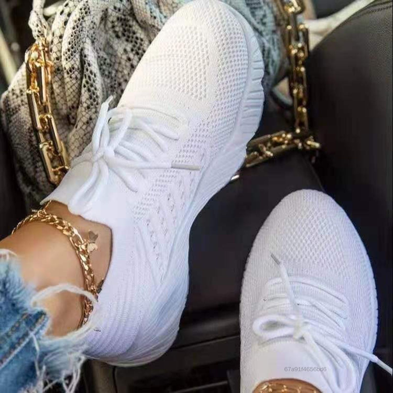 Women's Sneaker Running Shoes with Breathable Mesh Non Slip Sneakers for Sport Gym Jogging Tennis Fitness 5LA-fxq-VN - 6